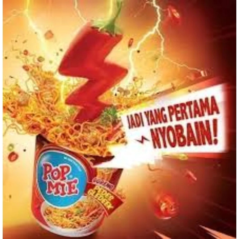 

Pop Mie Cup Pedas Gledek Indomie