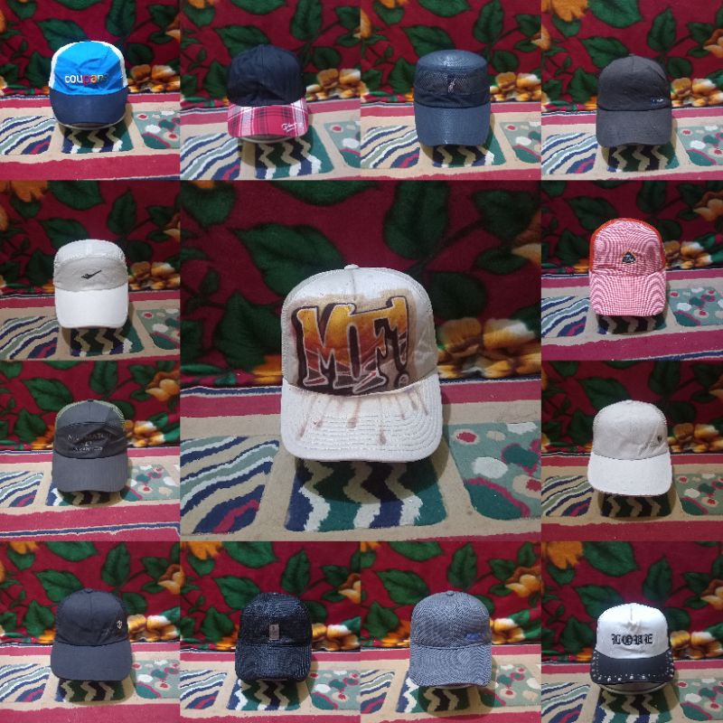 TOPI SECOND BRANDED MODEL JARING atau TRUCKER