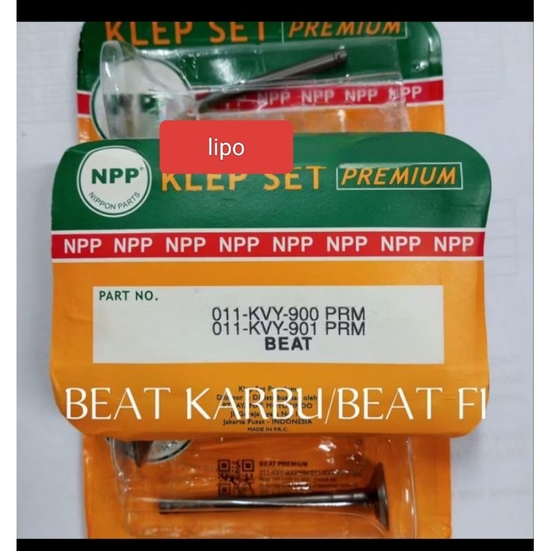 klep set Honda beat kvy beat fi original npp