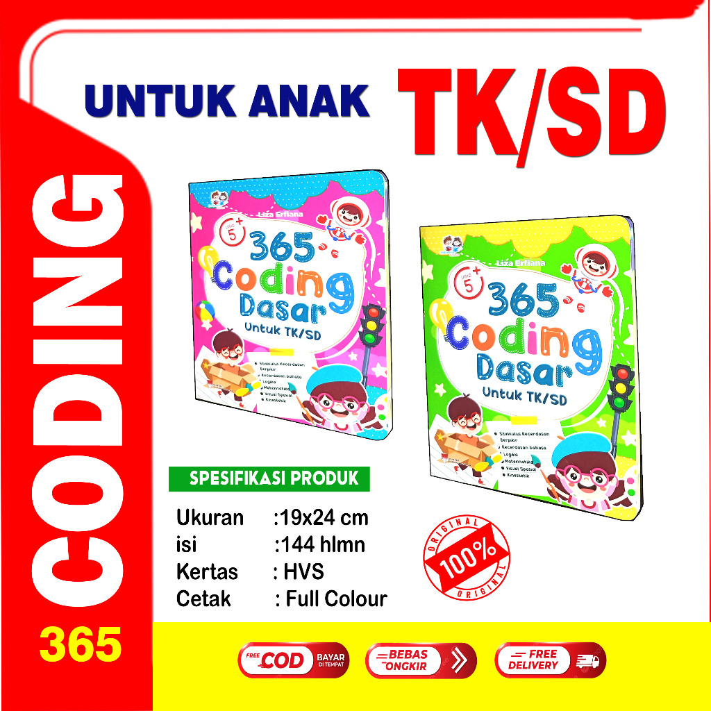 365 Coding Dasar/Untuk Anak TK dan SD