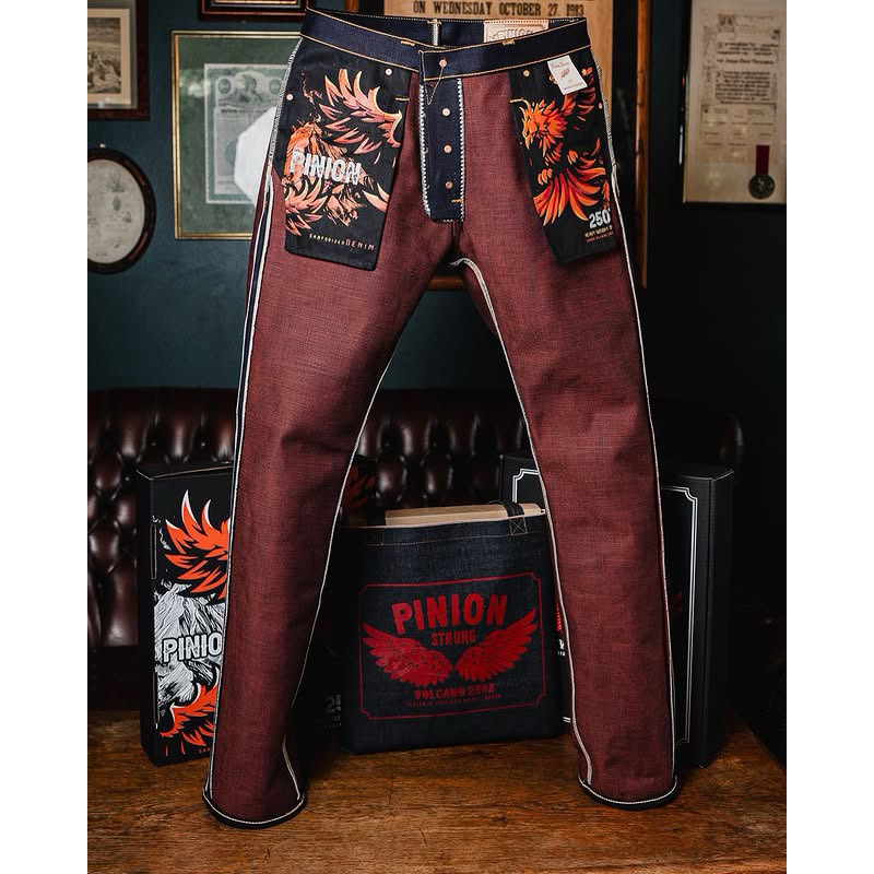 PINION DENIM - VOLCANO SLUB INDIGO 25oz