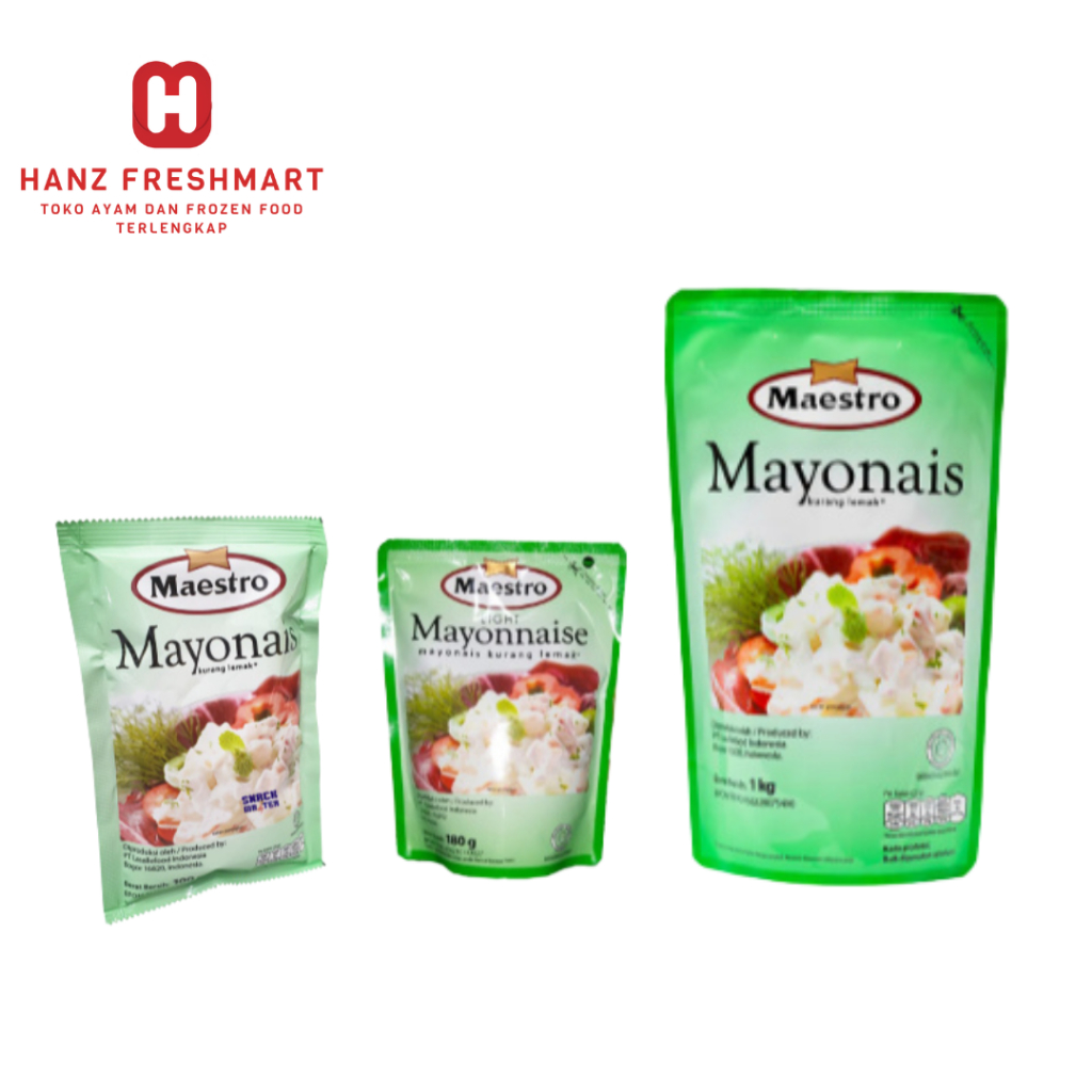 

Maestro Mayonaise Pouch 100gr/180gr/1kg - Hanz Freshmart