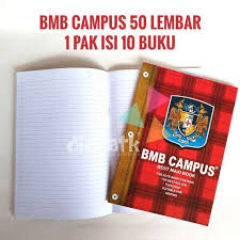 

buku tulis BMB campus isi 50 lembar
