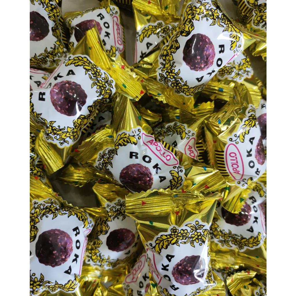 

Apollo Roka Wafer Ball Coklat Isi 20 / 50 / 70 pcs | Camilan Medan