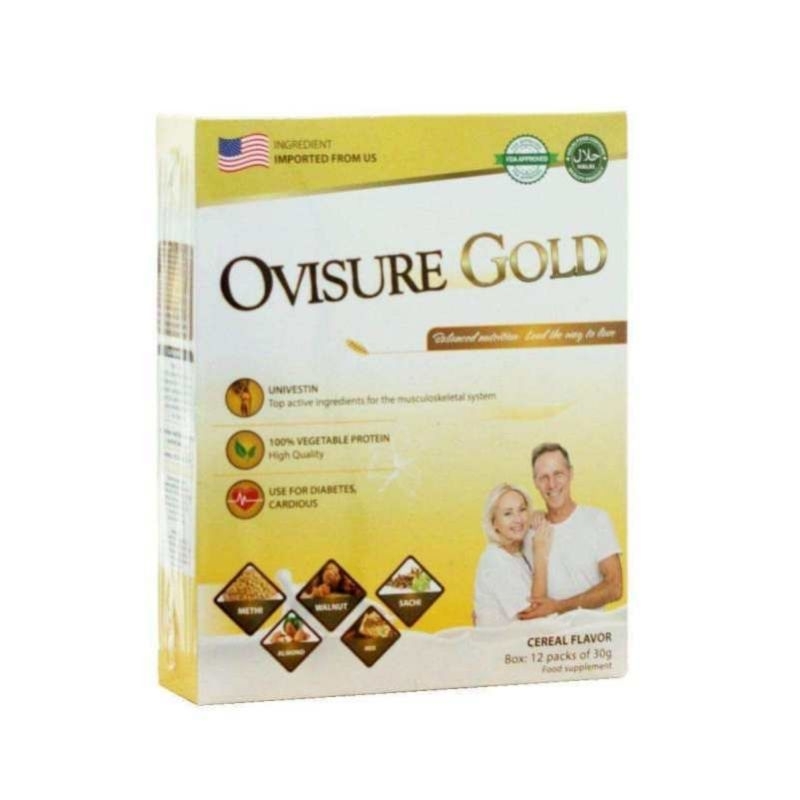 

Ovisure Gold Susu Obat Vitamin Tulang - Sendi - Syaraf Kejepit Dan Keram Original 1 Box