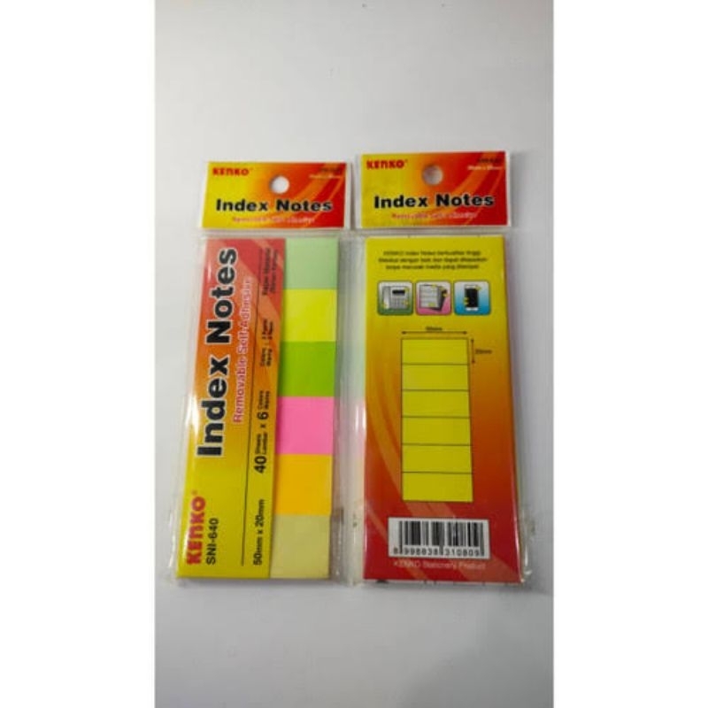 

Index Note Mark note sticky note Penanda Warna 1 pack