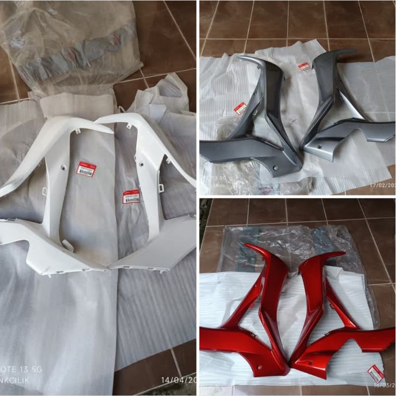 cover sayap depan honda Supra x125 helm in original AHM