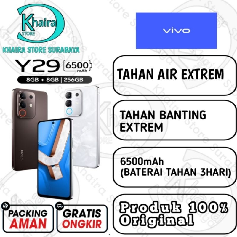 VIVO Y29 RAM 8/256GB, RAM 8/128GB, RAM 6/128GB  ORIGINAL BERGARANSI RESMI VIVO