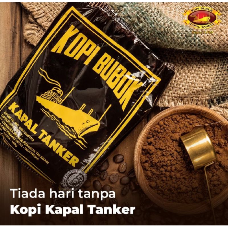 

Kopi Bubuk Kapal Tanker Old - 350 Gr