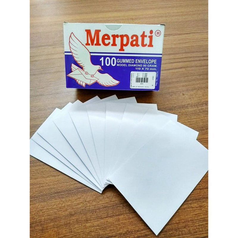 [ ISI PER 5 LEMBAR ] Amplop Putih Polos Ukuran Kecil Sedang Besar 110x70mm / 95x152mm / 110x230mm
