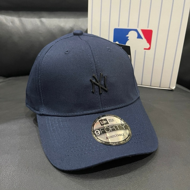 Topi MLBB New York NY Baseball cap Metal Navy Black Logo
