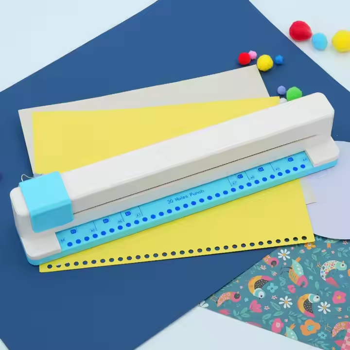 

Promo LovelyCraftStore KAMEI - Hand Push 30holes Paper Punch Loose Leaf Puncher Machine Pembolong
