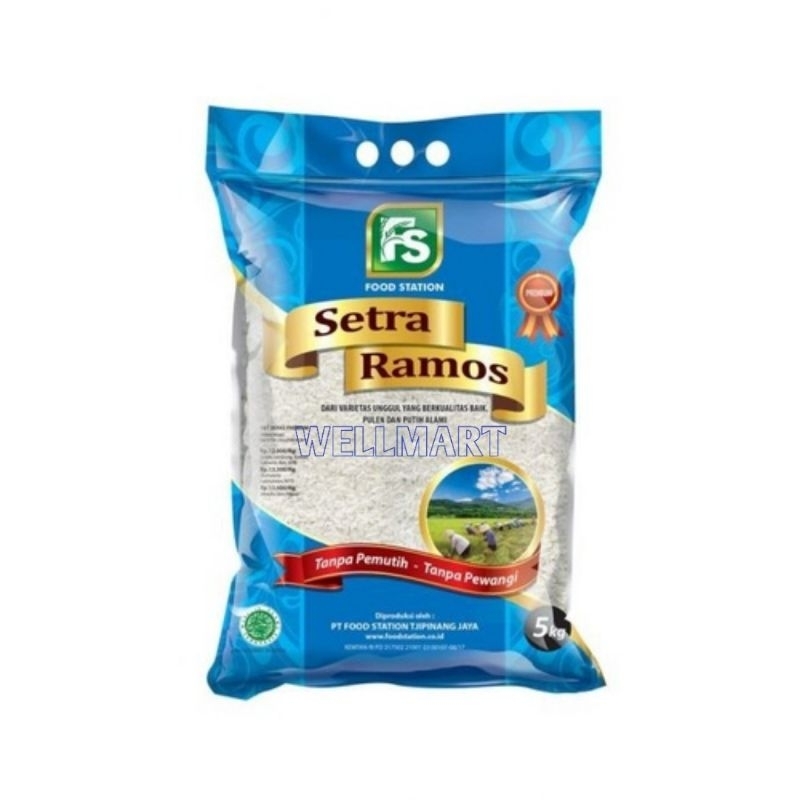 

Beras FS Food Station Setra Ramos Premium 5 Kg Beras Pulen & Putih Alami
