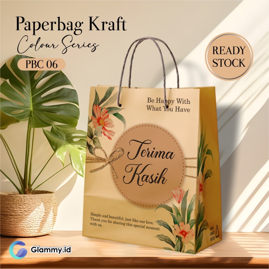 

(12pcs) PAPER BAG PBC 06 READY STOK - TAS SOUVENIR PERNIKAHAN & HAJATAN AESTHETIC 20 X 25 X 10 CM