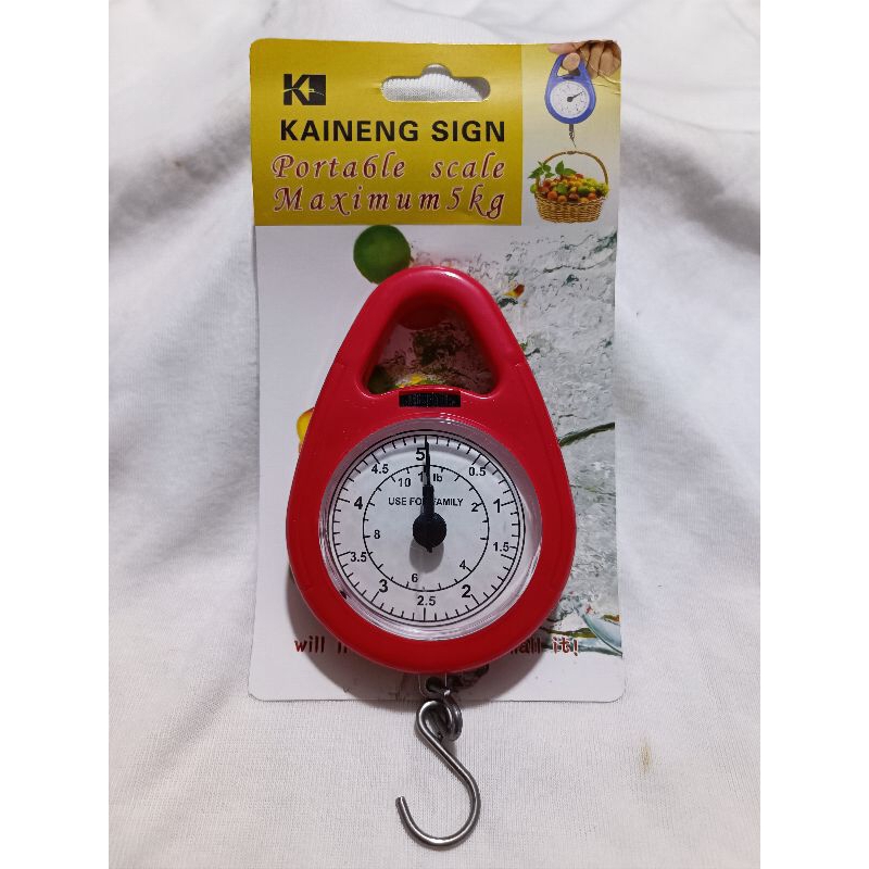 Timbangan gantung 5kg warna warni / Timbangan pocket 5kg warna warni