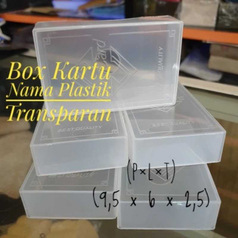 

Box Kartu Nama Transparan | Kotak Kartu Nama Plastik (Ecer/grosir)