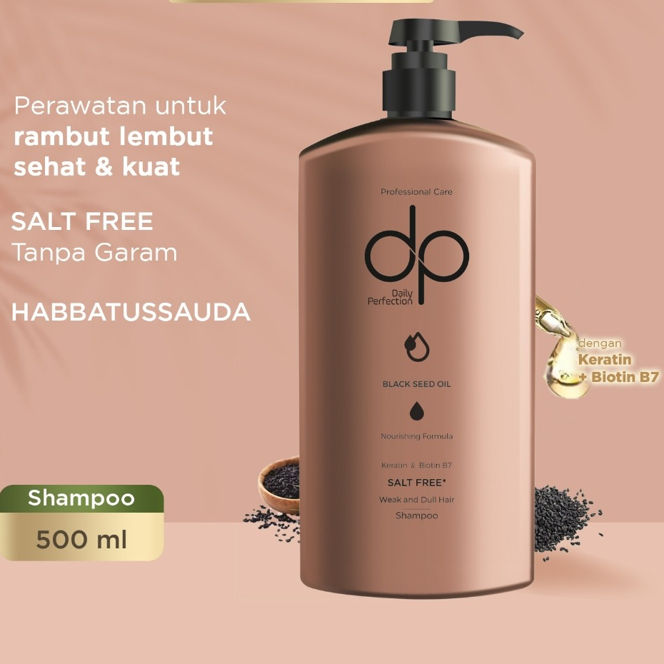 DP Daily Perfection Shampoo Habbatussauda Nourishing Formula 500 ml