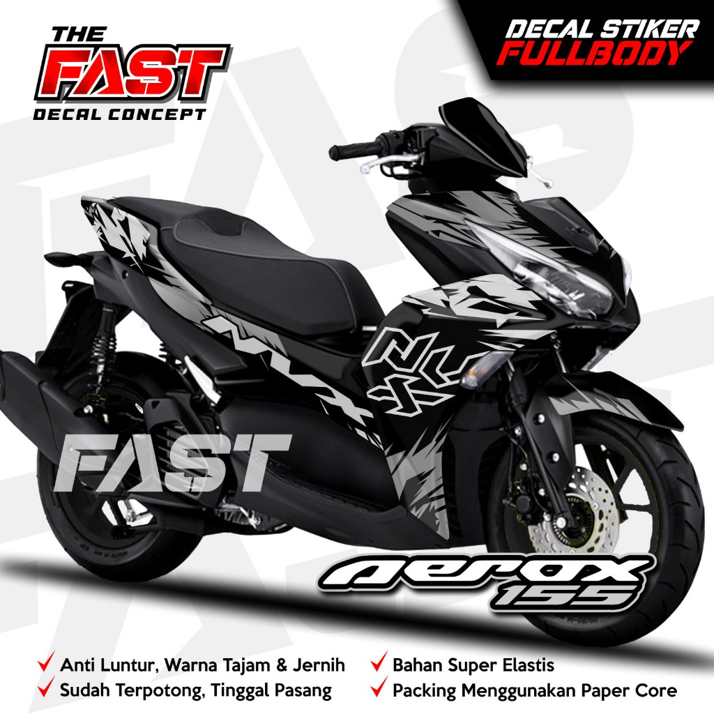 TERBARU Decal Sticker Aerox New 155 Conected motif Simple Variasi Fullbody All New Aerox 155 Connect