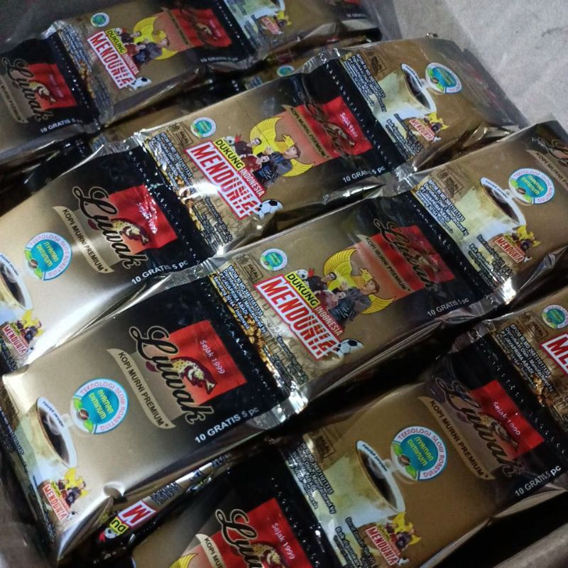 

[ ISI 15 SACHET ] KOPI LUWAK HITAM MURNI PREMIUM KECIL @6.5 GR