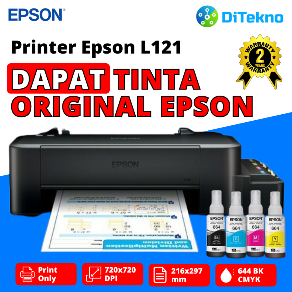 Printer Epson L121 L120 Original Tinta