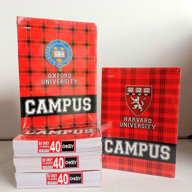 

Buku Tulis Campus Boxy OKEY 40 Lembar ( Pak 10 Buku ) [ Original ]