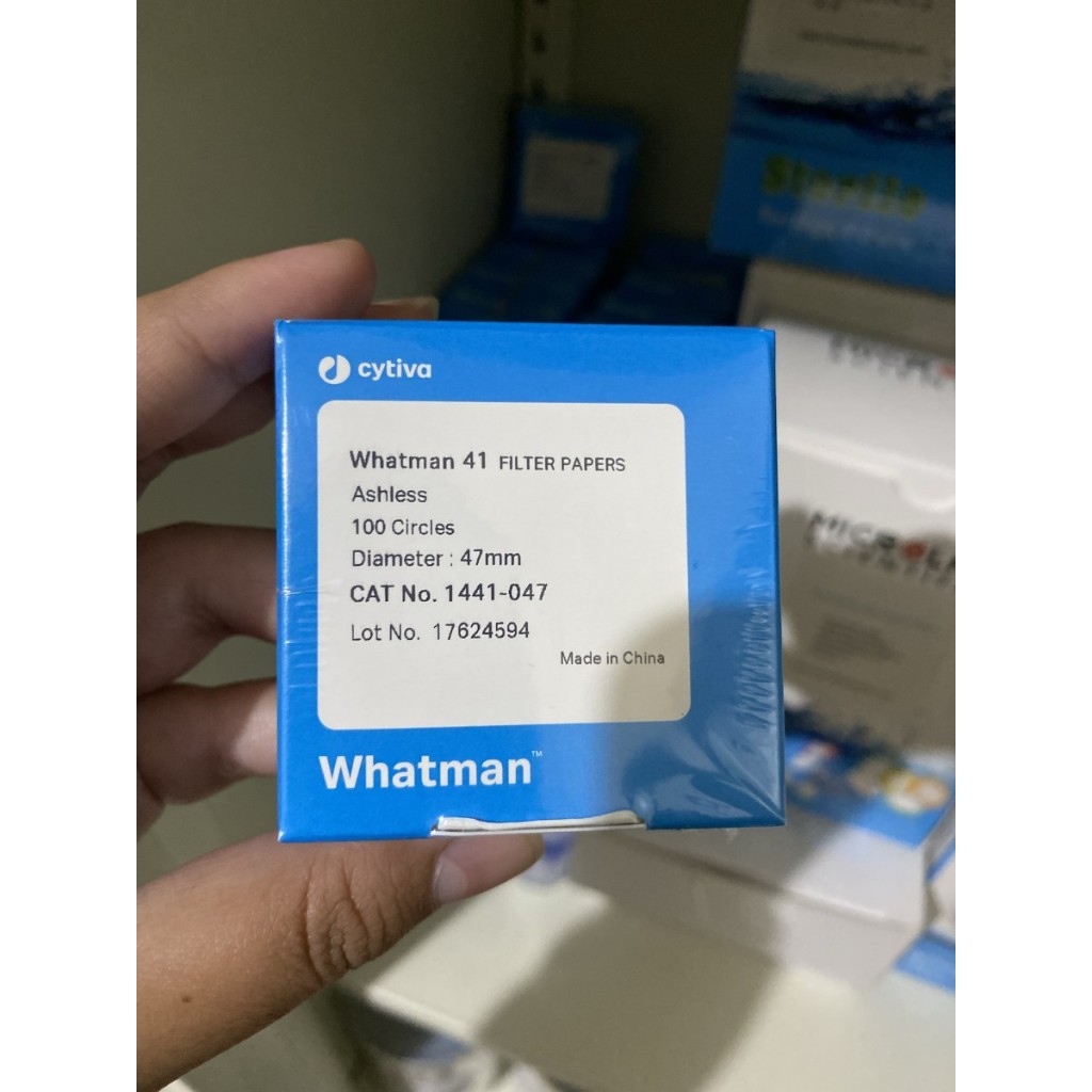 Whatman 41 Filter Papers Ashless Diameter 47 mm 1441-047 isi 100/pack