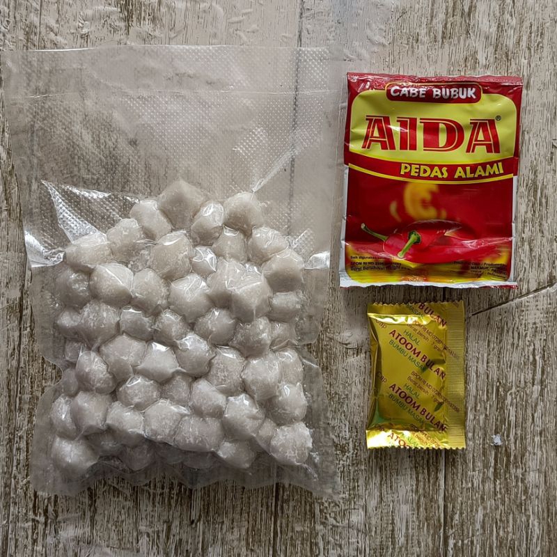 

CIMOL ONONG (mentah) isi 70pcs FREE BUMBU ATOM & AIDA