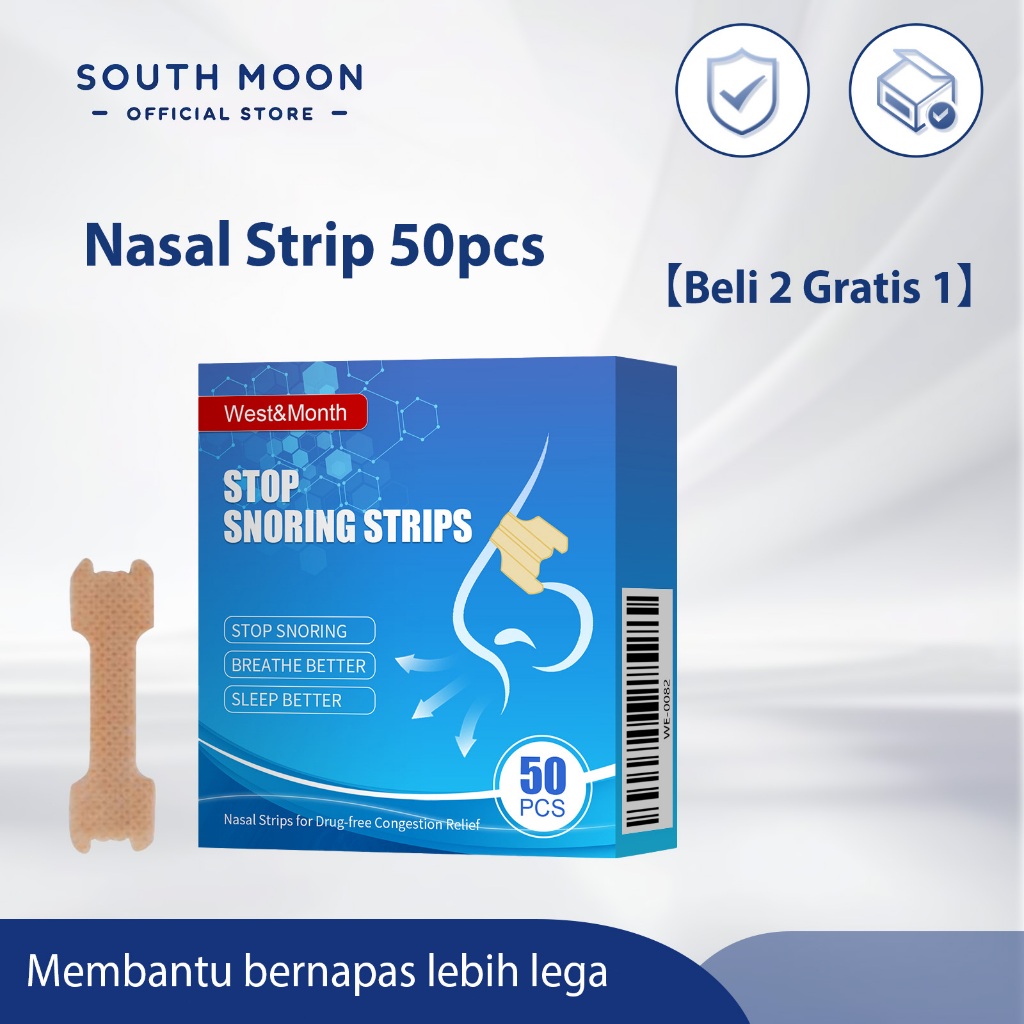 West&Month Nasal Strip 50pcs Breathe Right Extra Strength nasal strips Stop Snoring Strips Plester H