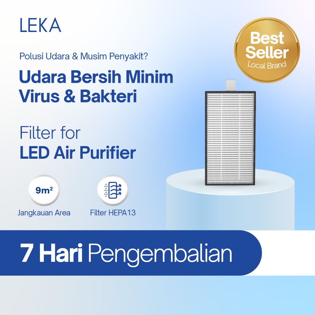 LEKA - AP7807 LED Air Purifier - Replacement Filter HEPA13