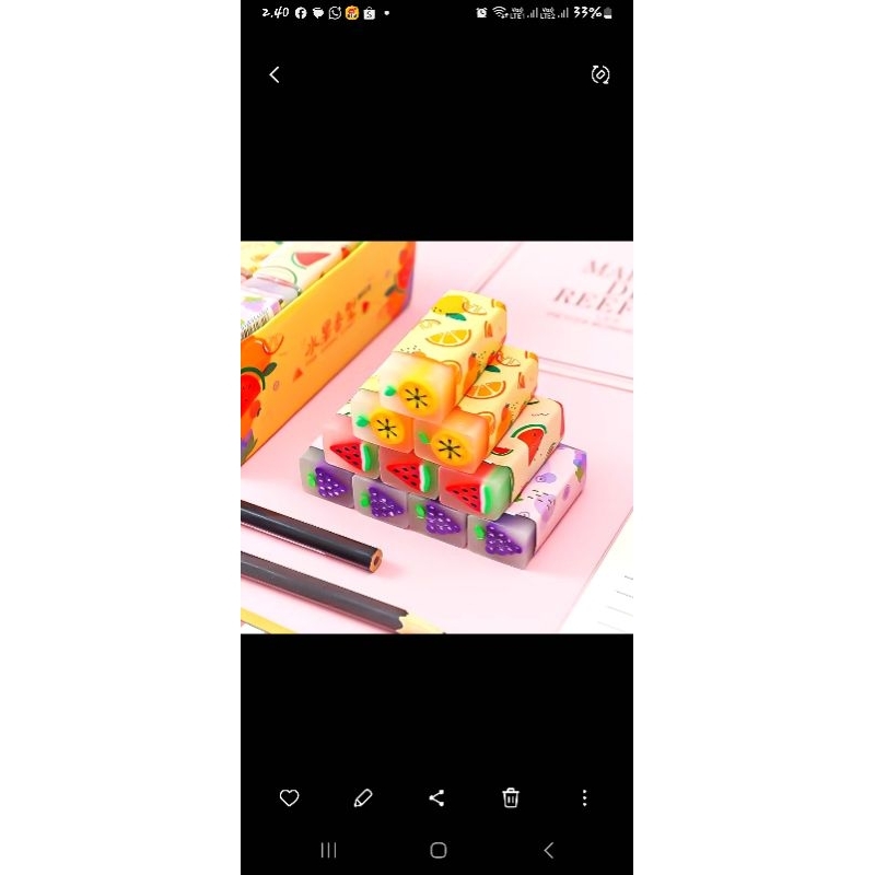 

penghapus karet / eraser / alat tulis sekolah / alat tulis kantor