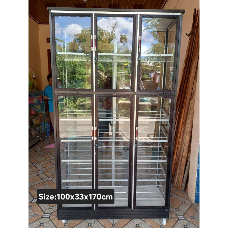 Rak Sepatu alumunium//Lemari sepatu