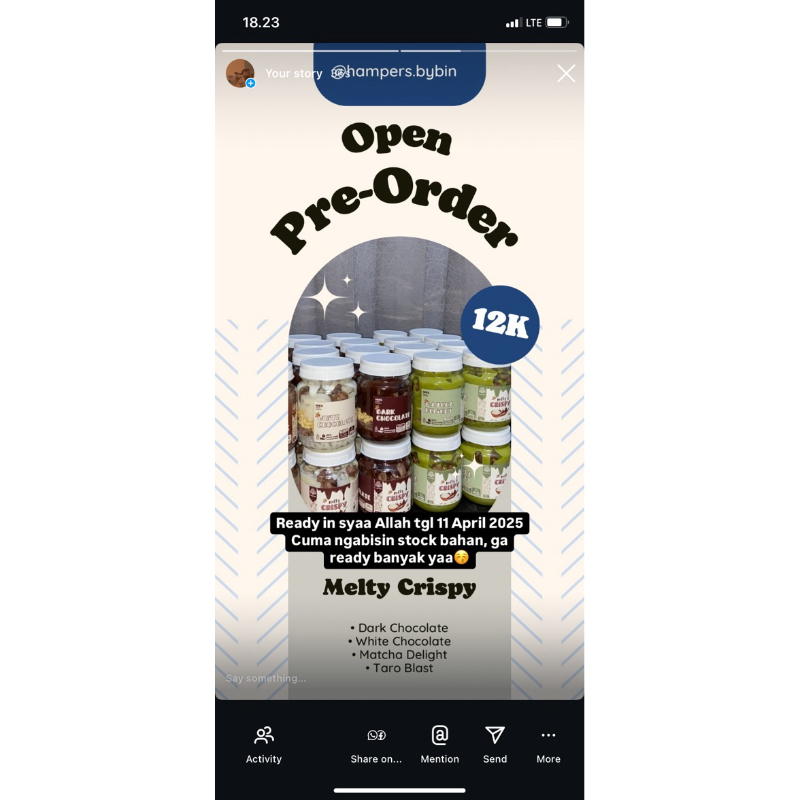 

Chocojar Melty Crispy