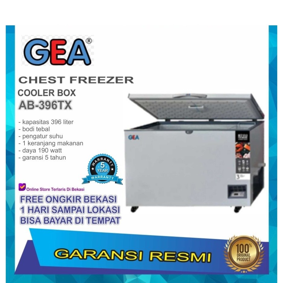GEA AB-396-T-X  Chest Freezer Box 386 Liter AB-396-T-X / AB 396 T X / AB396TX