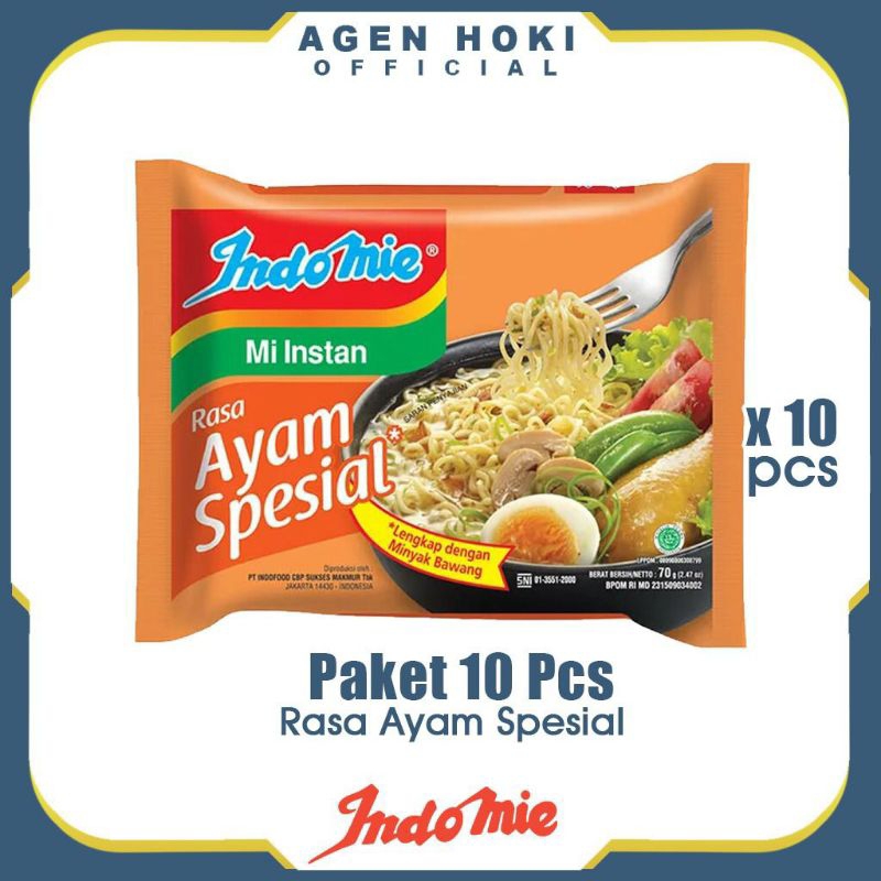 

10 PCS INDOMIE KUAH RASA AYAM SPESIAL 70 GR - MIE INSTAN KUAH MURAH