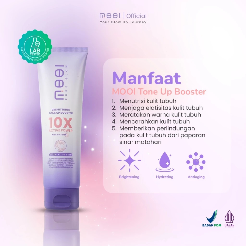 MOOI Brightening Tone Up Booster Body Lotion / Mooi Brightening Tone Up