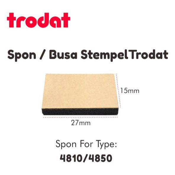 

Spon/Busa/Bantalan Trodat Type 4810/4850