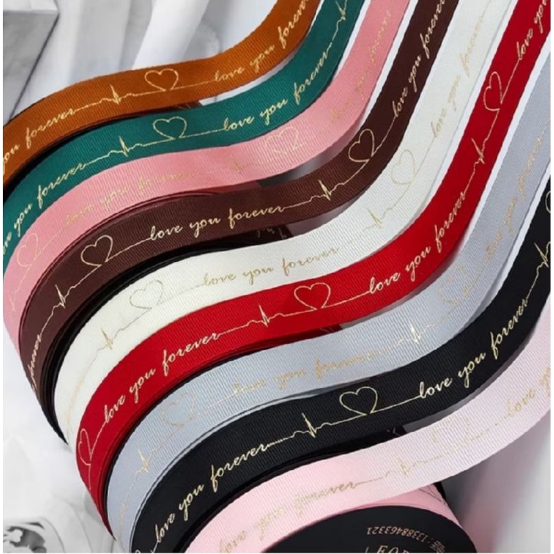 

Pita Kado Gg Motif Love You Forever- Ribbon Gift Grossgrain Love You Forever- Pita Gg Love You Forever