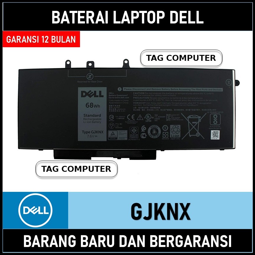 BATERAI DELL LATITUDE 5491 5591 5495 5488 SERIES GJKNX