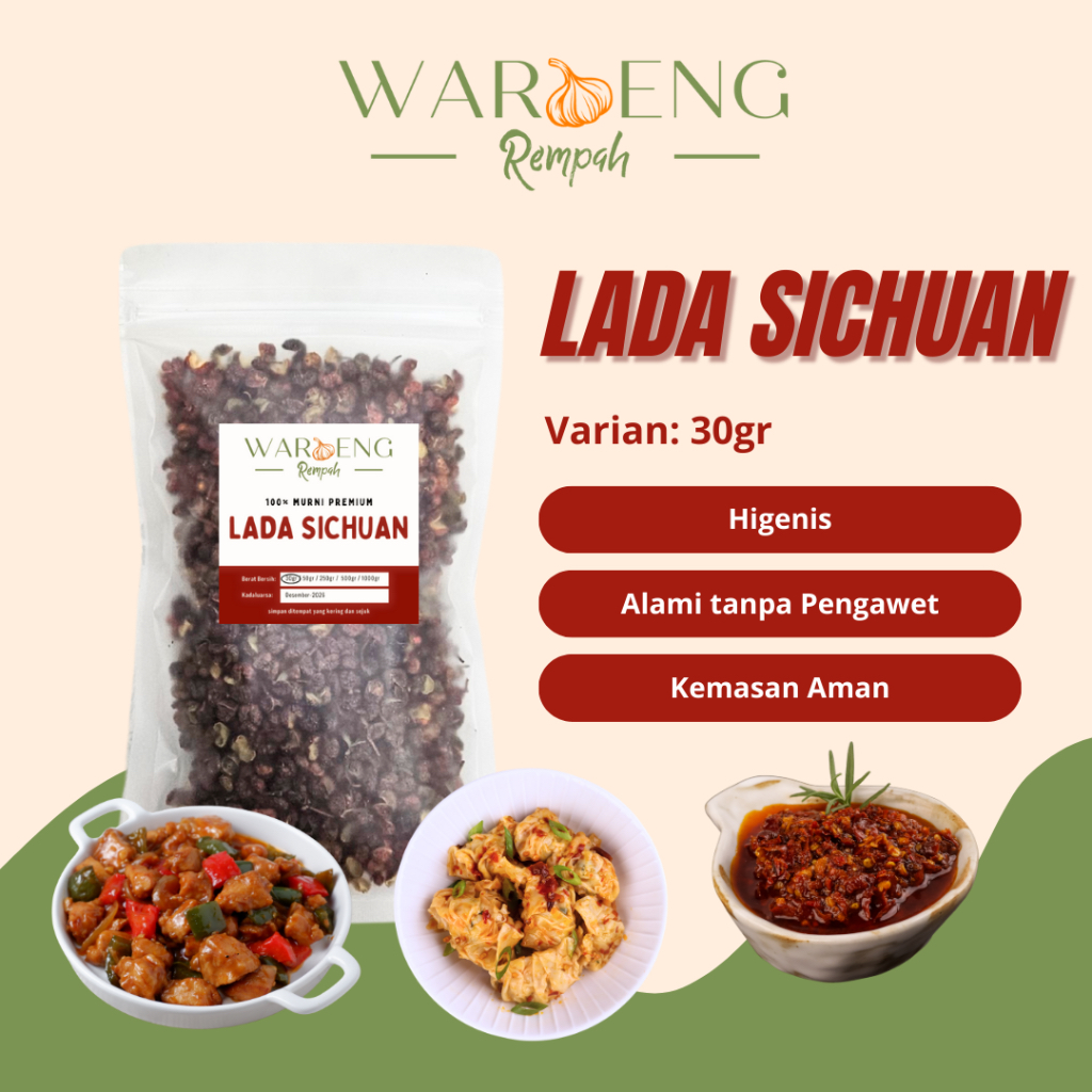 

Lada Sichuan / Lada Szechuan / Bumbu Mala / Szechuan Peppercorn