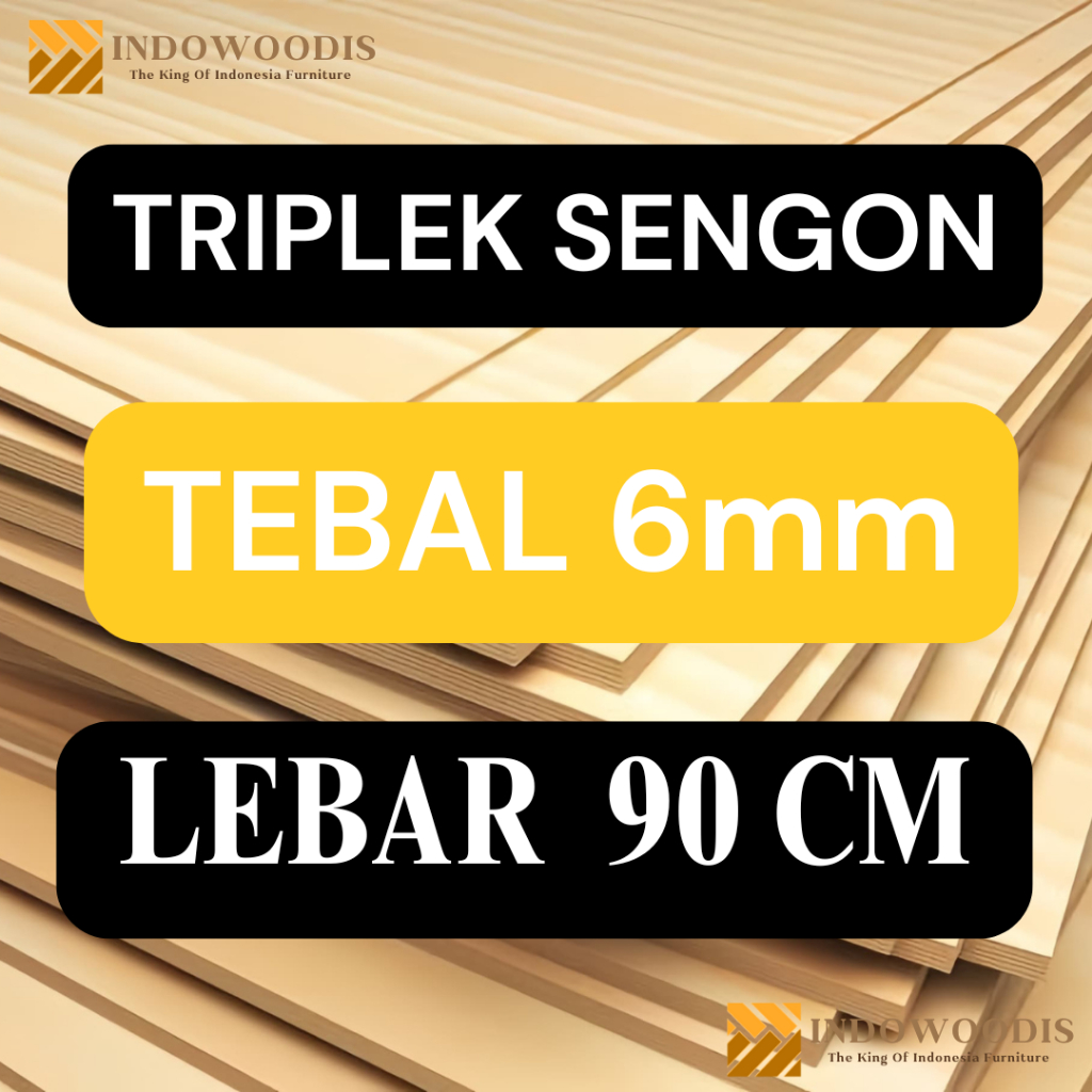 TRIPLEK SENGON TEBAL 6MM LEBAR 90CM