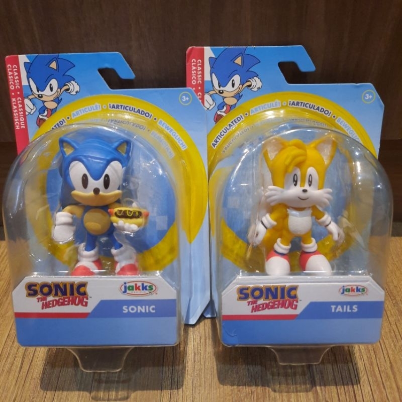 Jakks Sonic The Hedgehog 2.5 Inch Figure  - Sonic and Tails Set