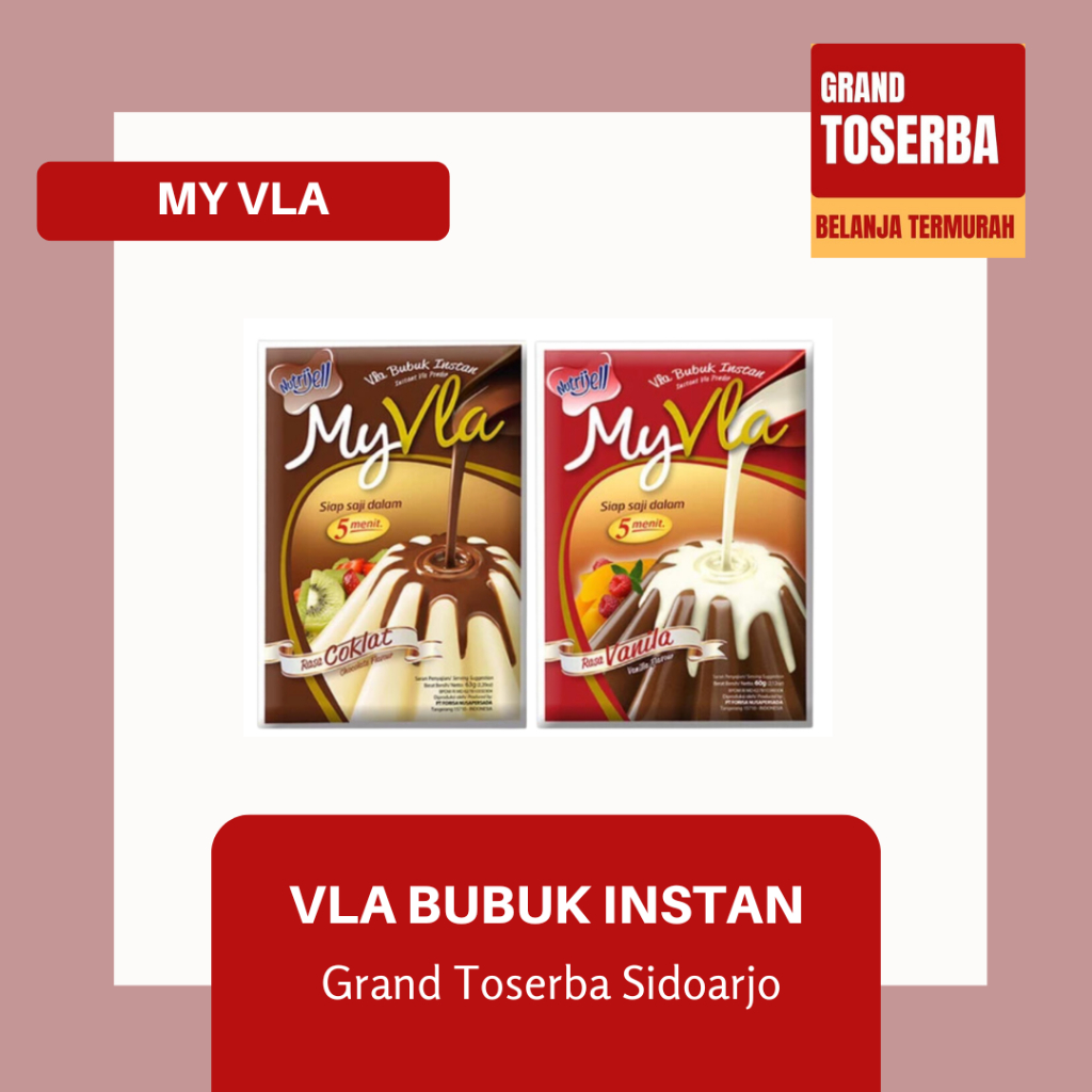 

MY VLA 60gr - 63gr / BUBUK INSTAN DARI NUTRIJELL / MAKANAN RINGAN