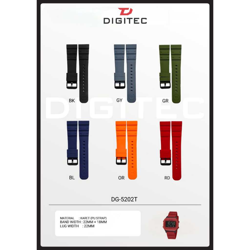 Tali Jam Stainless Steel Digitec DG-5202T Original