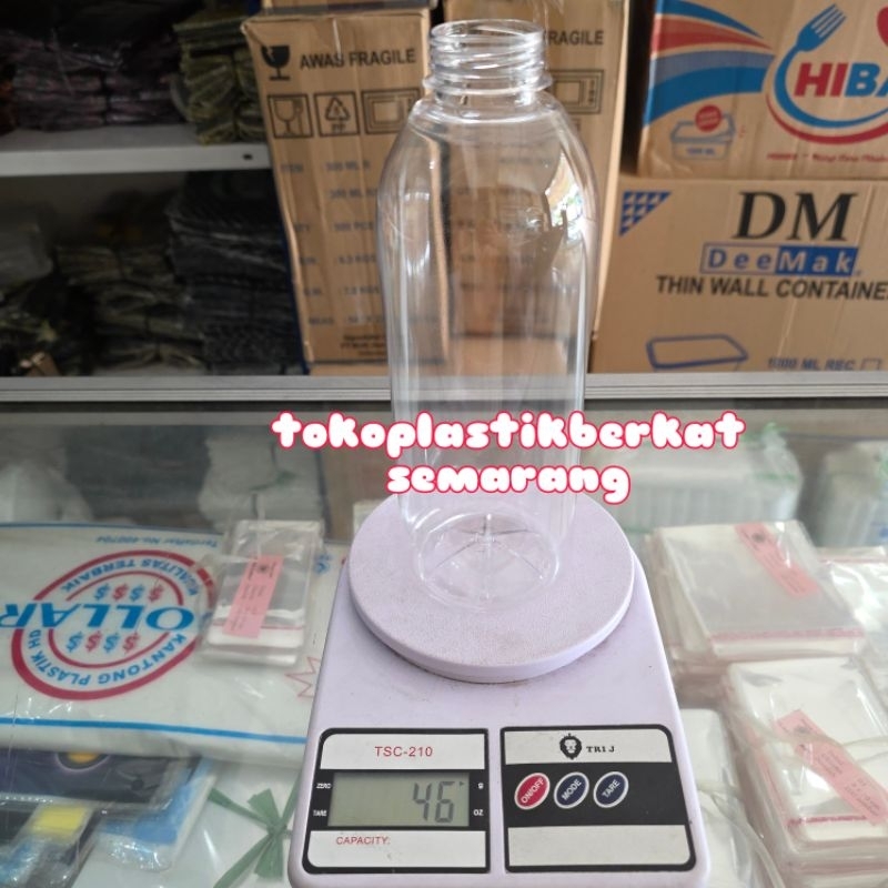 Botol Plastik 1000ml / Botol Kale / Botol Minuman / Botol kopi 1L