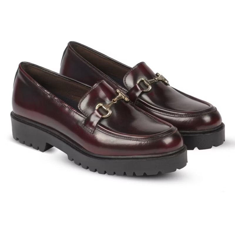 napa milano pum buckle red