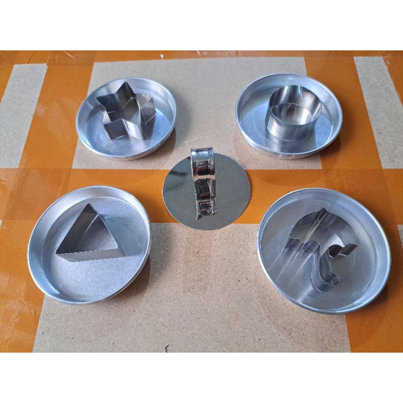 Satu Set Cetakan Dalgona Candy Squid Game / Cetakan Permen Squid Game / Ring Cutter