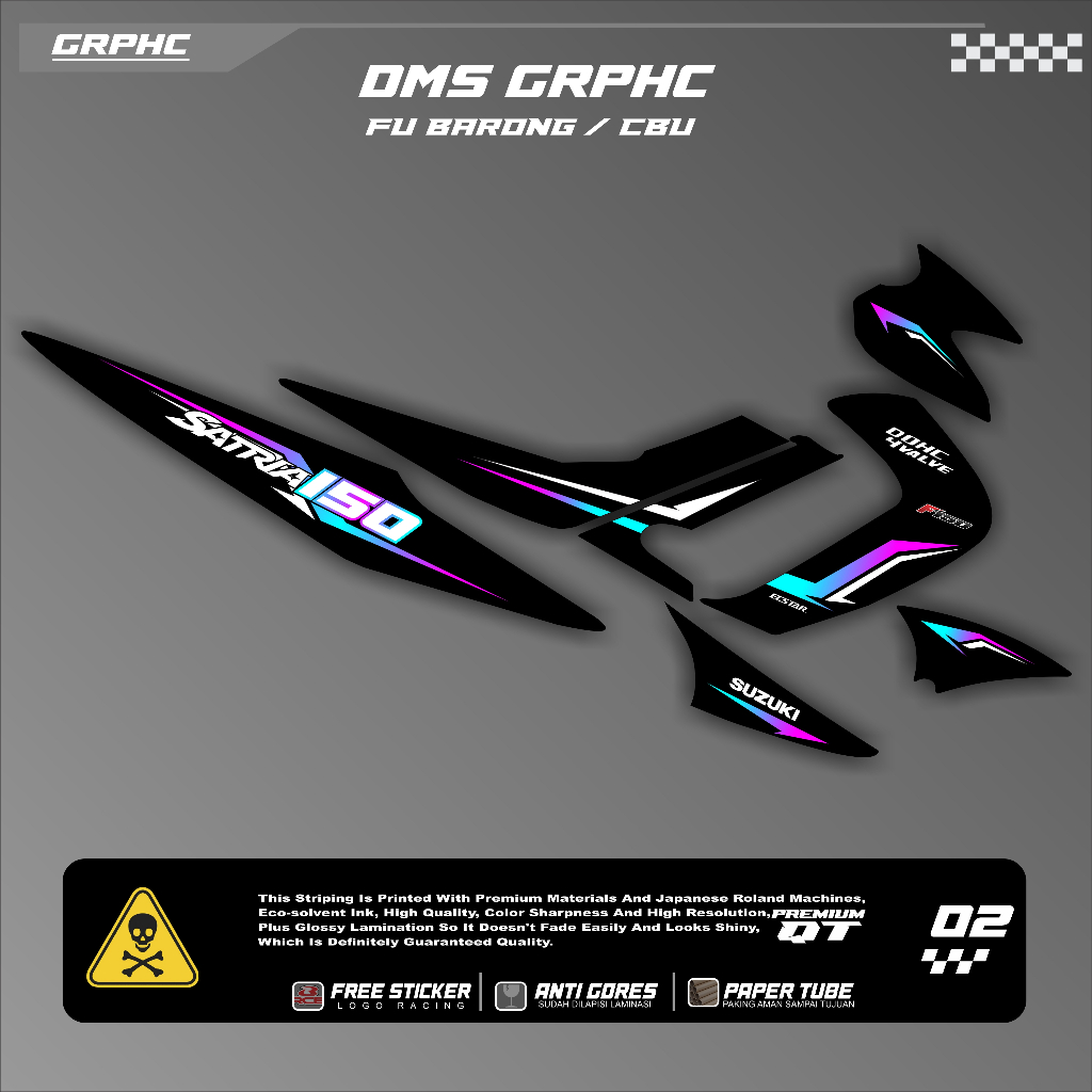 Striping Satria Fu Barong - Striping Fu Old lama - Variasi