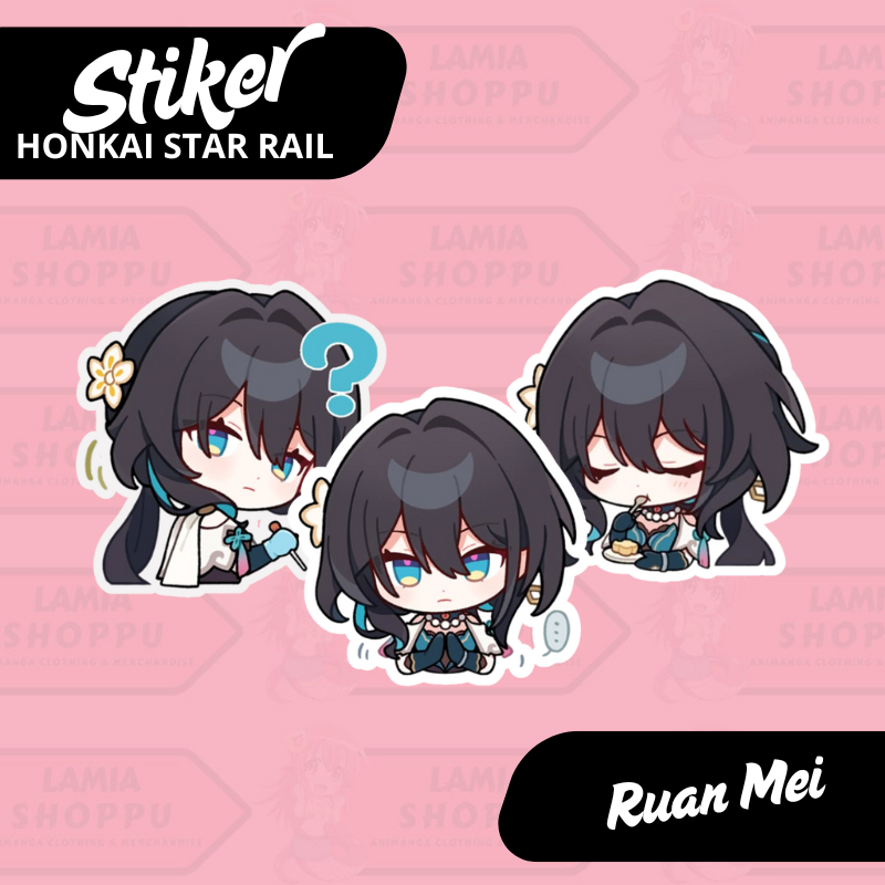 

Stiker Honkai Star Rail Ruan Mei | Sticker Ruan Mei HSR | Merch Anime Game Vinyl Anti Air