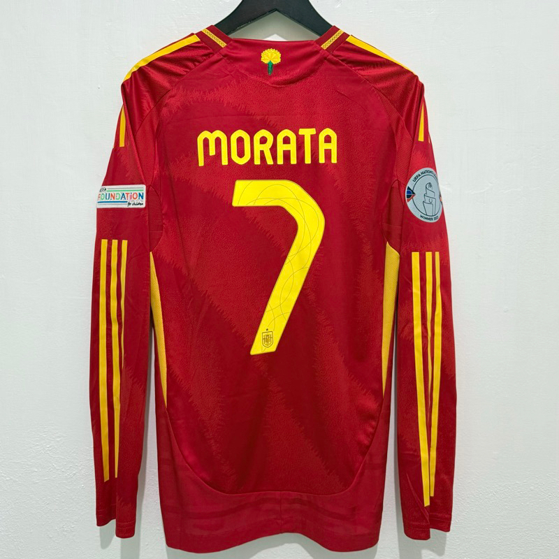 JERSEY SPANYOL HOME EURO 2024 PLAYER ISSUE LONGSLEEVE