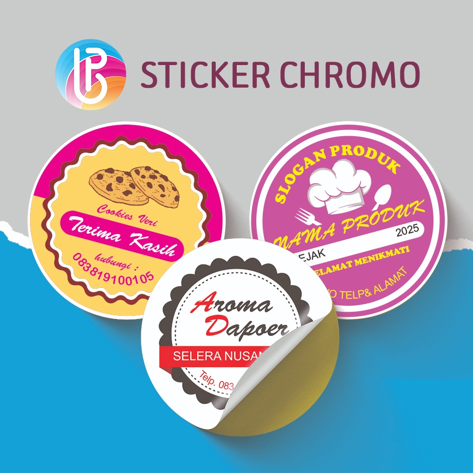 

Cetak Stiker Bulat Chromo Custom